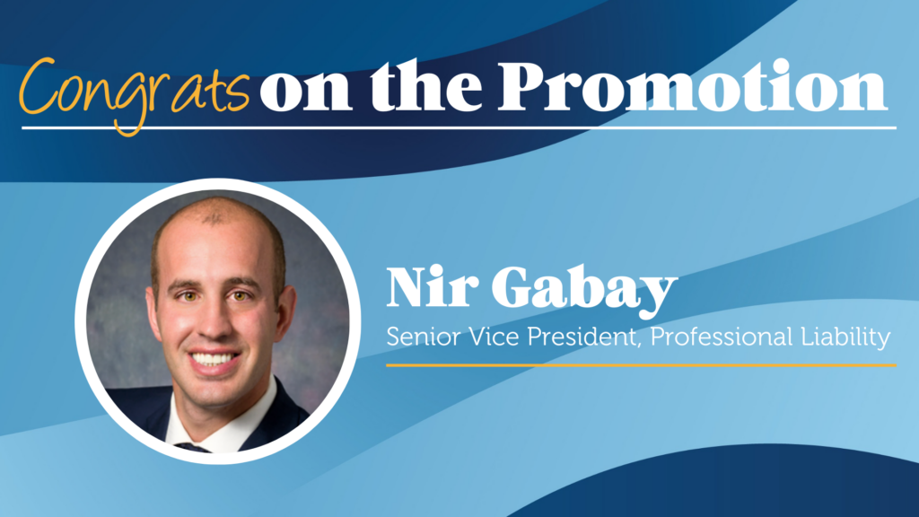 Congratulations on the promotion Nir Gabay!