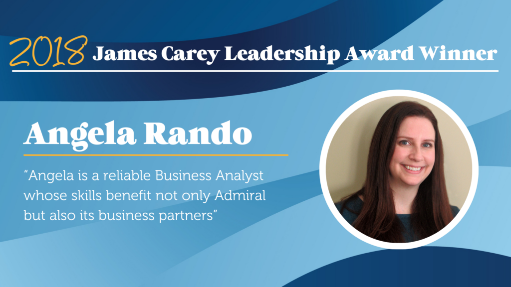 Congratulations Angela Rando! 2018 Jim Carey Award Winner