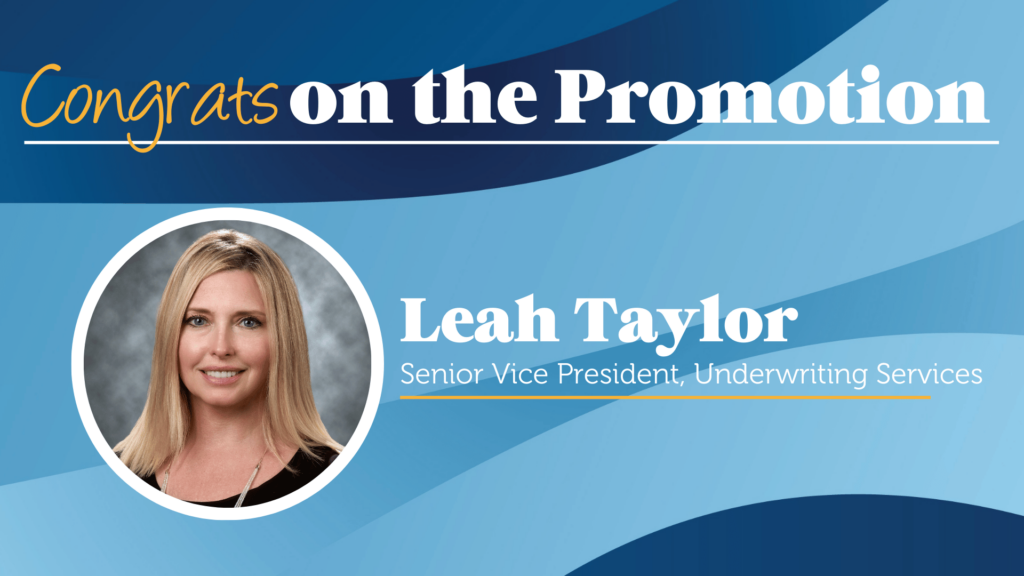 Congratulations on your promotion Leah Taylor!