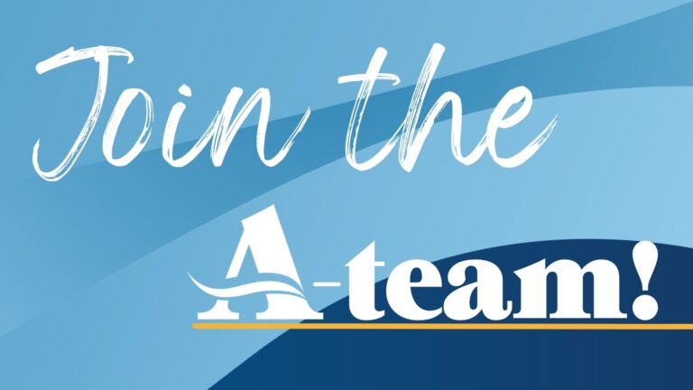 Graphic saying 'Join the A-Team!